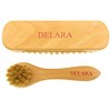 DELARA Two Small Wooden Handled Brushes With Natural Bristles, 1