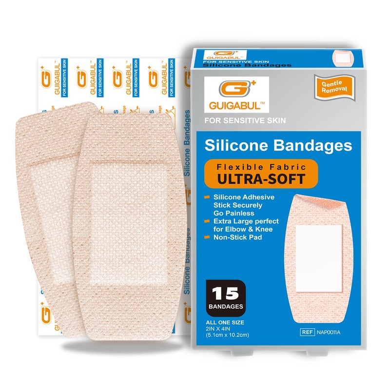 G+ GUIGABUL Silicone Adhesive Bandages for Elderly Sensitive Skin -