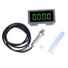 Green 4 Digit LED Motor Speedometer Hall Proximity Switch Magnetic