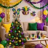 22 Pcs Mardi Gras Tree Decoration Set Mardi Gras Ornaments