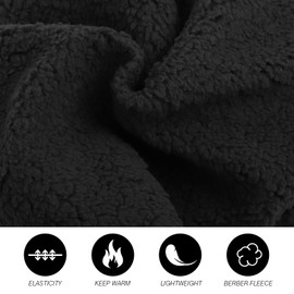 2 Pcs Winter Fleece Warm Kids Scarf Boys Girls Round Scarves Windproof Neck Warmer Face Cover Mask (2Pcs - Black)