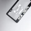 KA Laser Engraved Maybach Mirror Matte Black License Plate Frame