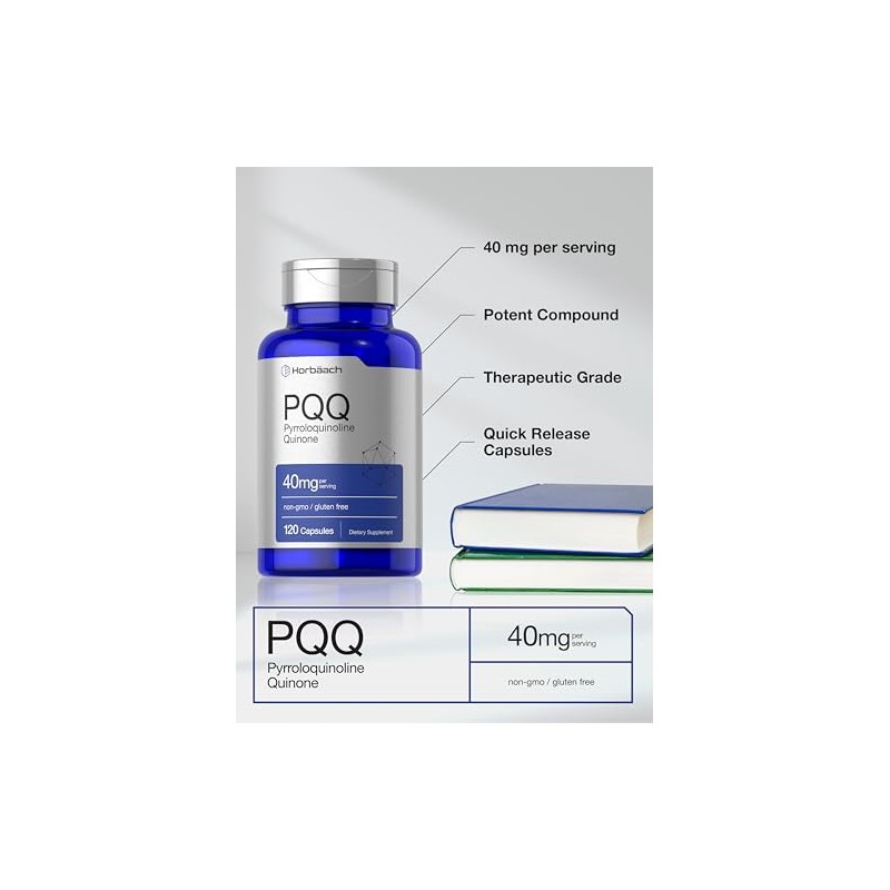 Horbäach PQQ 40 mg 120 Cápsulas - Vitalidad - Memoria
