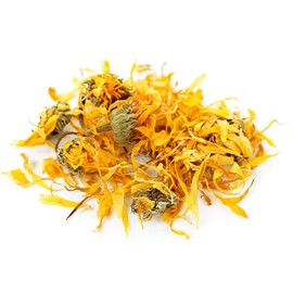 NY SPICE SHOP Marigold Flowers – 8 Ounce Whole Calendula Flower - Marigold Whole Flower Petals – 100% Bio Herbs for Tea, Making Soap & Cooking Beverage - Best Flowers for Diwali, Traditional, & Parties