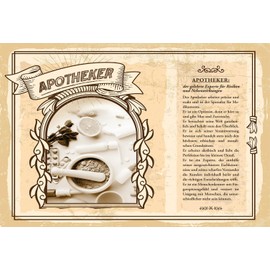 Ontrada Holzschild 12x18cm Apotheker Risiken Nebenwirkungen Holz Schild
