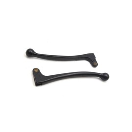 Motoforti 2Pcs Black Aluminum Alloy Motorcycle Left Brake Clutch Handle Lever for CG125 Long-Lasting