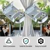 Sumnacon Metal Window Shade Brackets-4PCS Roller Shade Hardware Inside and