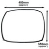 SPARES2GO Oven Door Seal Gasket + Corner Clips for Bosch