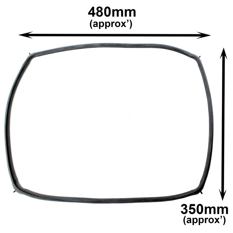 SPARES2GO Oven Door Seal Gasket + Corner Clips for Bosch
