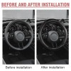 DONWELL Chevy Steering Wheel Cover- Carbon Fiber Leather Anti-Slip Grip