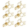 100pcs Binder Clips Cute Cartoon Rabbit Shape Metal Hollowed Long