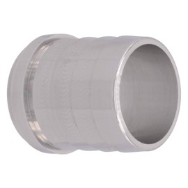 1.5" Aluminum Weld Barb - Weldable Fitting Nipple 1-1/2" Hose, AN617-24