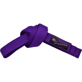 Athletics Gear AG Martial Arts Karate Belt, 100% Cotton with Multiple Stitching Belts for BJJ, Judo, Taekwondo and Karate (Purple, 300cm)