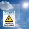 Electrical Switchgear With Symbol OSHA Notice Vinyl Decal Label 18