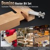 Domino Tenons Route Bits 1/2" Shank- 5mm, 6mm, 8mm, 10mm,