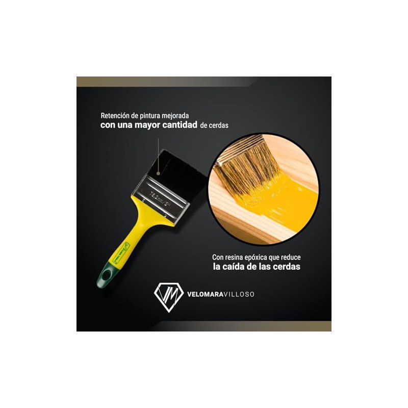 LION TOOLS - Brocha para Pintar Profesional Cerda Natural 3