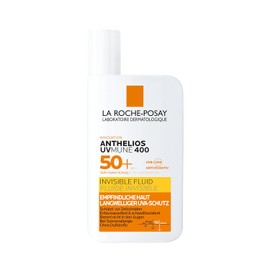 La Roche Posay Sun Fluid for the Face for Sun Allergy Prone and Sensitive Skin with Innovative UV Filter Mexoryl 400 SPF 50+, Anthelios Invisible Fluid UVMune 400, 50 ml