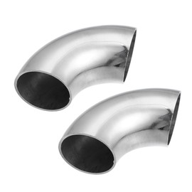 TUCKBOLD 90 Degree Mandrel Bend Elbow Tube OD 1.5" Inch Stainless Steel Reusable | Exhaust Elbow Pipe Stair Handrail Tube 2 Pcs
