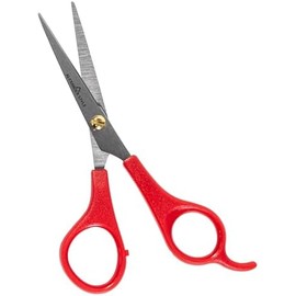 iPRO - Tijera Profesional 5.5" Reposo Red Point Microden, de Acero Inoxidable, con Filo Suave y Duradero, Diseño Ergonómico, Ideal para Corte Preciso y Continuo