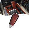 VKGUG Black Leather Walnut Wood Gear Shift Knob Shifter Compatible