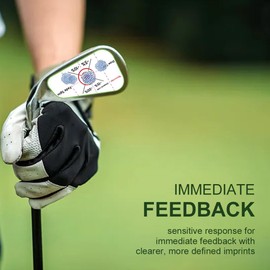 Golf Impact Tape, Self-Teaching Sweet Spot and Consistency Analysis, Golf Club Impact Stickers for Iron, Wood & Fairway Clubs, Non-Residue, Swing Training Aid Impact Labels