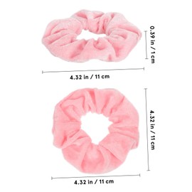 WOONEKY 20pcs Velvet Scrunchies Hair Ties for Women Soft No Damage Elastic Bands Rich Colors Gentle Hair Holders for Ponytails and Casual Styles