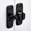 INIRET 3 Pack Barn Door Latches,90/180 Degree Gate Lock,Zinc Alloy