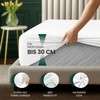 Utopia Bedding Fitted Sheet, Brushed Microfibre, up to 30 cm,