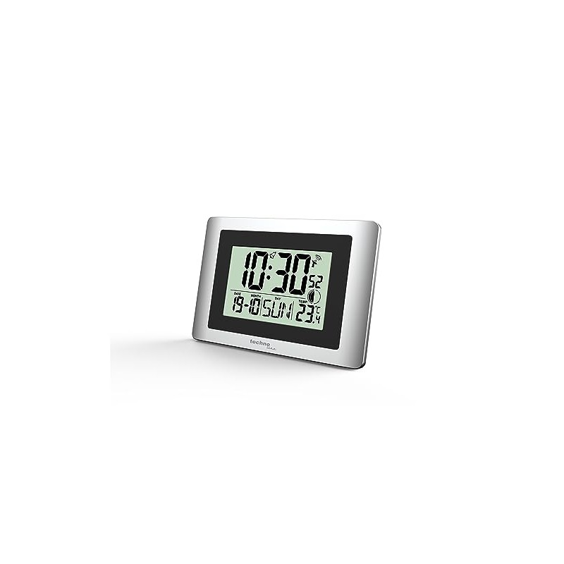 technoline WS8028 Digital Radio Controlled Wall Clock Small 22 x