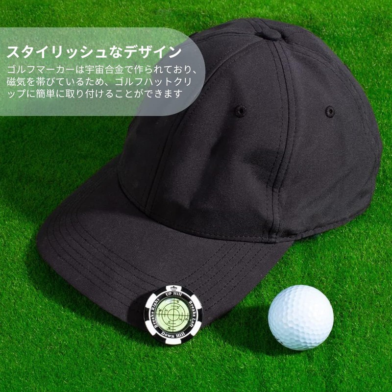 Pokumil Golf Marker, Magnet, Putting Guide, Golf Marker, Level, Marker,