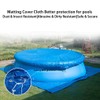 Round Pool Cover Dust Protector for Inflatable Family Pool Waterproof
