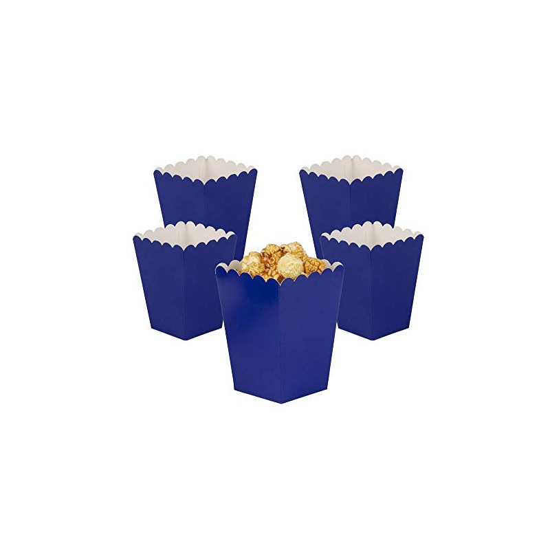 Navy blue Popcorn Boxes Mini Paper Popcorn Box for Party,Pack