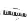 Aipsun 5 Lights Modern Black Vanity Light Up and Down