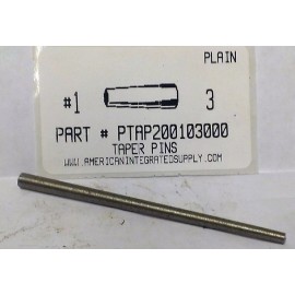 AMERICANINTEGRATEDSUPPLY.COM #1X3 TAPER PINS STEEL PLAIN .172" LARGE END DIAMETER (3)
