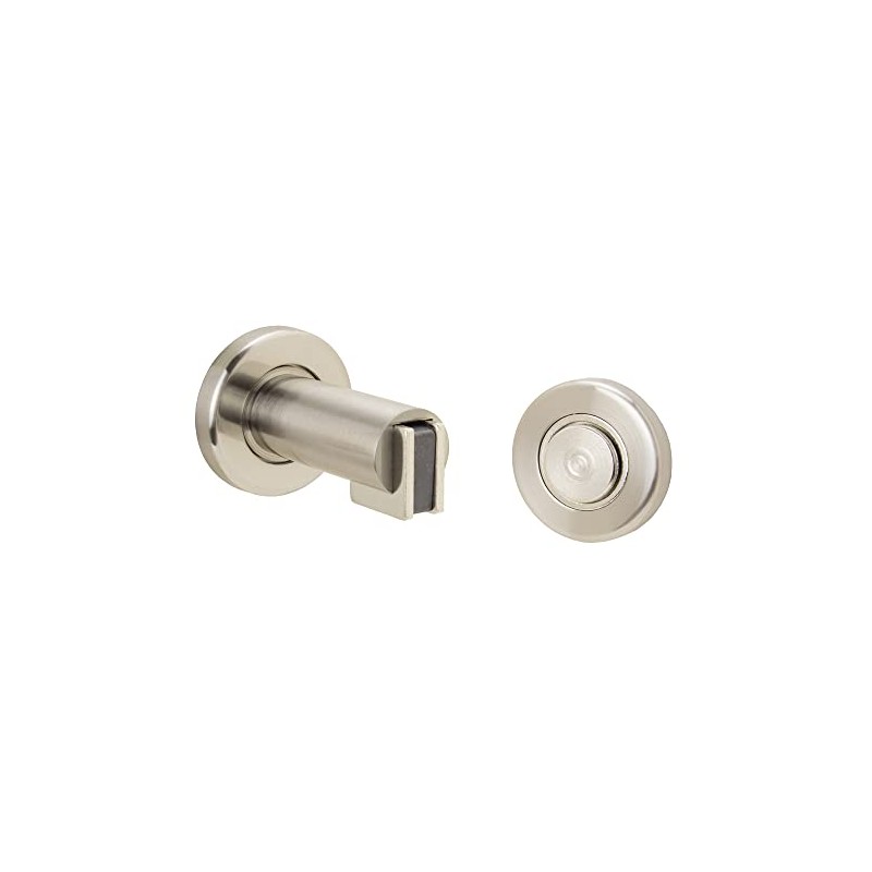 FPL Modern Door Stop/Holder and Magnetic Catch - Satin Nickel