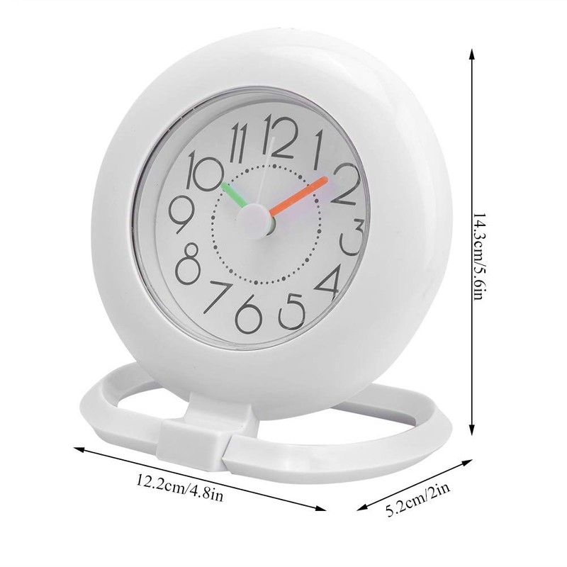 Nikou Bathroom Clock, Analogue Bathroom Clock, Waterproof Hanging Table Clock,