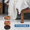 sourcing map Round Furniture Risers 4 Set, Height 2.36" Adjustable
