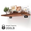 LEOPO Openwork 10 Inch 6-Pack Heavy-Duty Shelf Brackets, 1/5'' Thick