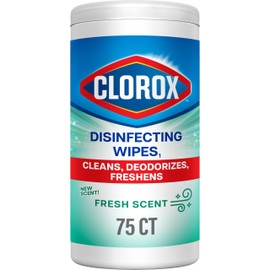 Clorox Disinfecting Wipes, Bleach Free Cleaning Wipes, Fresh Scent, 75 Count (Package May Vary)