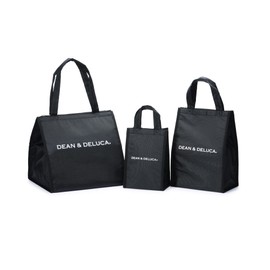 DEAN & DELUCA Cooler Bag 3-Piece Set, Insulated Bag Eco Bag, for Women and Men, Lunch Bag, 14.8 x 14.3 x 4.5 inches (37.5 x 36.2 x 11.5 cm)