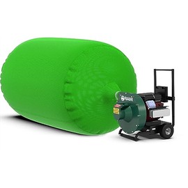 (10) Insulation Vacuum Bag RAM Heavy Duty ECO+ Bags 7 FT X 4 FT Holds 88 CF / 400 LBS Low DUST 2.4 Fabric Strength - 10 PACK. Largest and Toughest Green Bag on the Market.