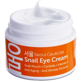 SeoulCeuticals Korean Snail Mucin Eye Cream - 97.5% Filtrate K Beauty...