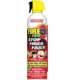 Max Pro Fire Gone 5-in-1 Compact Fire Extinguisher for Car, Grease, and Electrical Fires