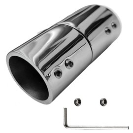 RedSnake Stainless Steel Marine Grade Boat Railing Pipe Connector Folding Swivel Coupling Tube Pipe Connector Boat Hardware Fitting (for (32mm) 1-1/4inch O.D Tube)