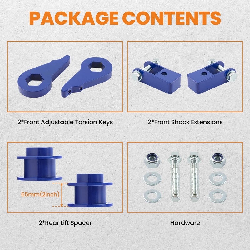 maXpeedingrods 1-3" Front & 2" Rear Leveling Lift Kit for