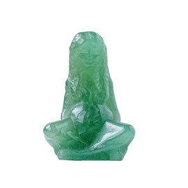 Runyangshi Natural Green Aventurine Crystal Carvings 1.5" Crystal Mother Earth Figurine Hand-Carved Healing Crystal Statues Goddess Statue Reiki Home Decor Yoga Meditation Gift