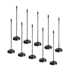 PATIKIL Flag Stands Mini Table Flag Holders Flagpole Black for Party Supplies Decoration Pack of 5
