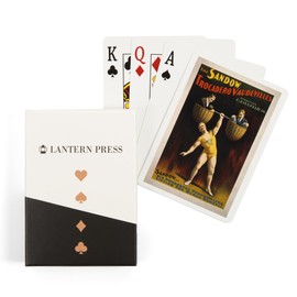Lantern Press The Sandow Trocadero Vaudevilles Weightlifting, Vintage Advertisement (52 Playing Cards, Poker Size Card Deck with Jokers)
