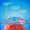 Ziploc Two Gallon Food Storage Freezer Bags, Grip 'n Seal