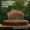 Handmade Wooden Hair Comb - Natural Wood Hair Care, Scalp